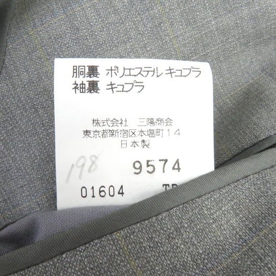 BURBERRY LONDON suit Outer: 100% wool, Lining: Polyester, Lining: Cupra gray mens 90A4 Used Authentic
