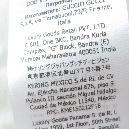 GUCCI Short sleeve T-shirt 717422 Main: 100% cotton Ivory GUCCY FRIENDS Women S Used Authentic