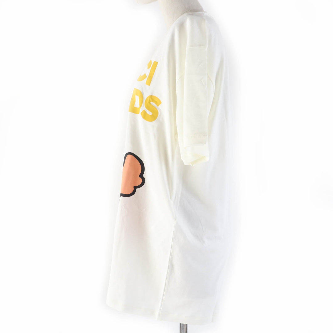 GUCCI Short sleeve T-shirt 717422 Main: 100% cotton Ivory GUCCY FRIENDS Women S Used Authentic