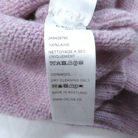 CELINE sweater 2A642979E Main: 100% wool purple Women S Used Authentic