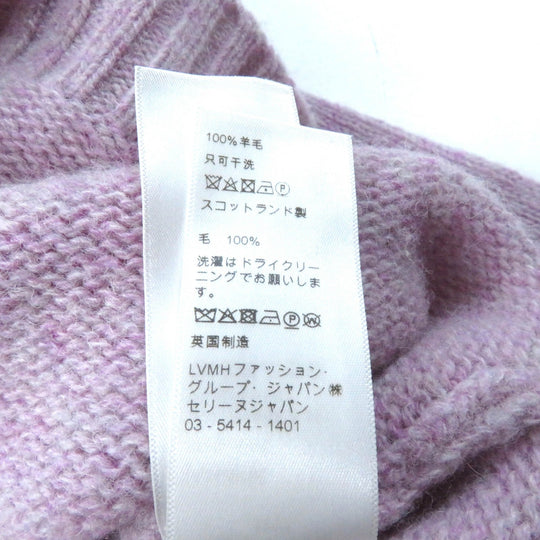 CELINE sweater 2A642979E Main: 100% wool purple Women S Used Authentic