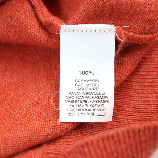 Brunello Cucinelli knit CV341 cashmere Orange mens 50 Used Authentic