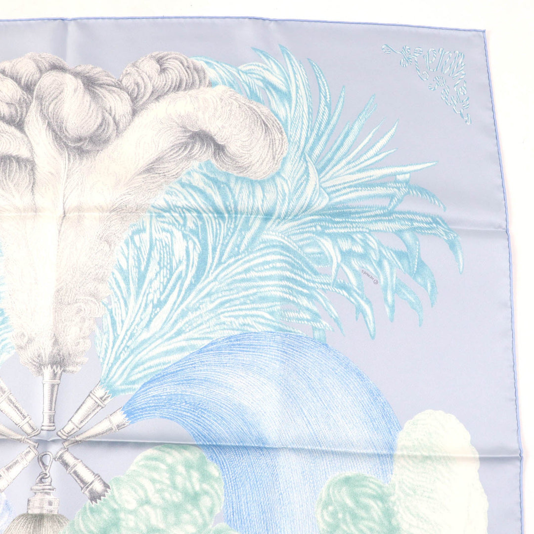 HERMES scarf Main: 100% silk Multi Carre90 PLUMETS ET PANACHES Feathers and feathers Women Used Authentic