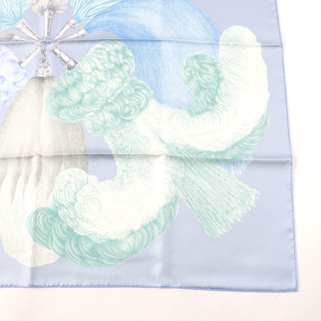 HERMES scarf Main: 100% silk Multi Carre90 PLUMETS ET PANACHES Feathers and feathers Women Used Authentic