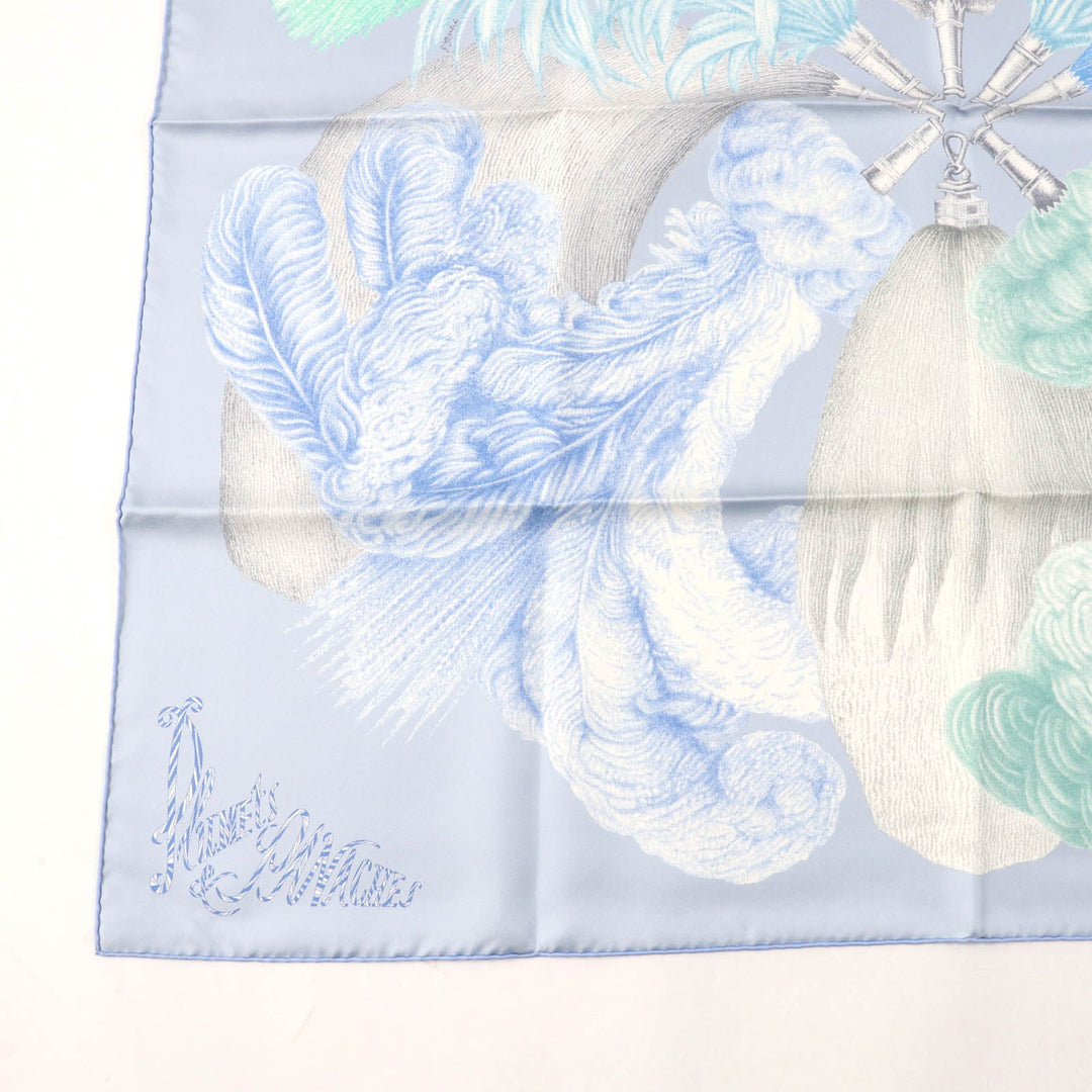 HERMES scarf Main: 100% silk Multi Carre90 PLUMETS ET PANACHES Feathers and feathers Women Used Authentic