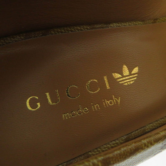 GUCCI pumps 702221 Main: GG Crystal Brown Women 35 Used Authentic