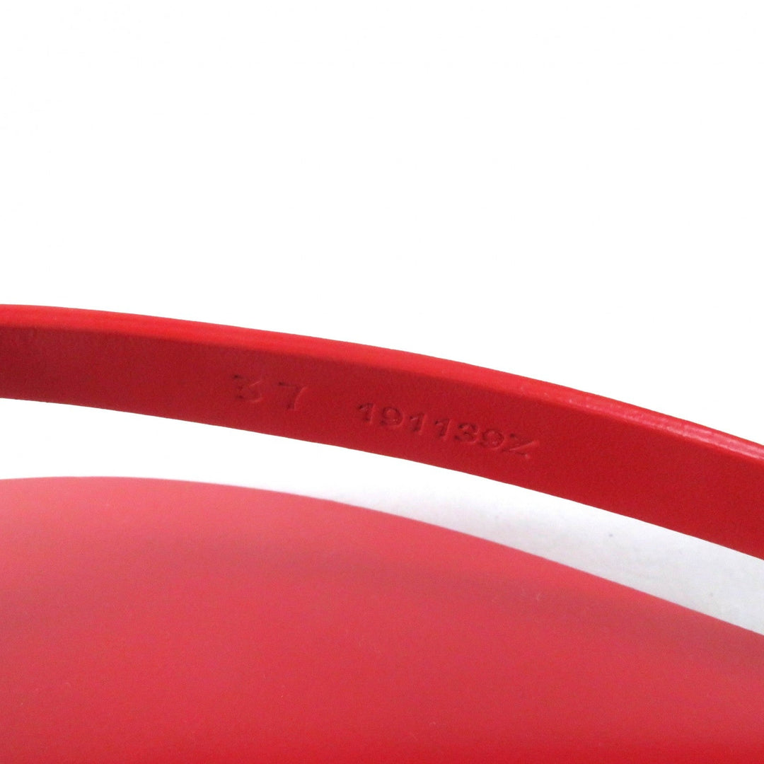 HERMES Sandals Main: Leather Red SUMMER Women 37 Used Authentic