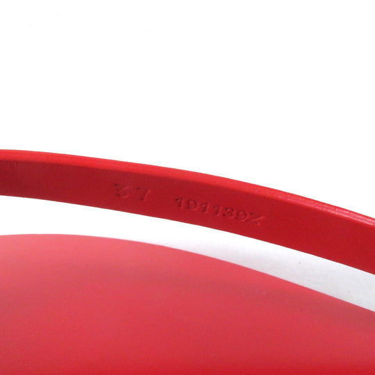 HERMES Sandals Main: Leather Red SUMMER Women 37 Used Authentic