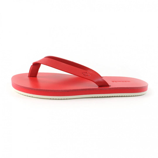 HERMES Sandals Main: Leather Red SUMMER Women 37 Used Authentic