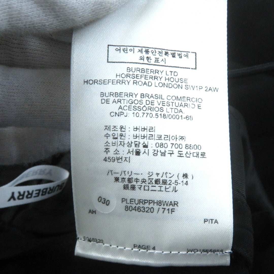 BURBERRY Pants 8046320 Main: 100% viscose, Part: 100% viscose black Women 40 Used Authentic