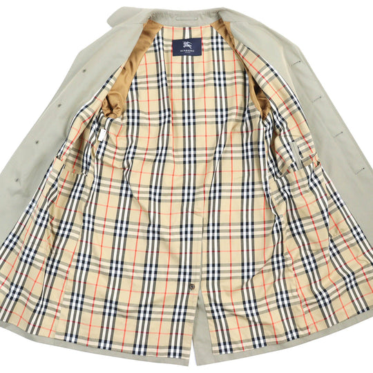 BURBERRY LONDON Stainless collar coat Outer: 100% cotton, Lining: cotton, Sleeve lining: polyester khaki mens 165-4 Used Authentic
