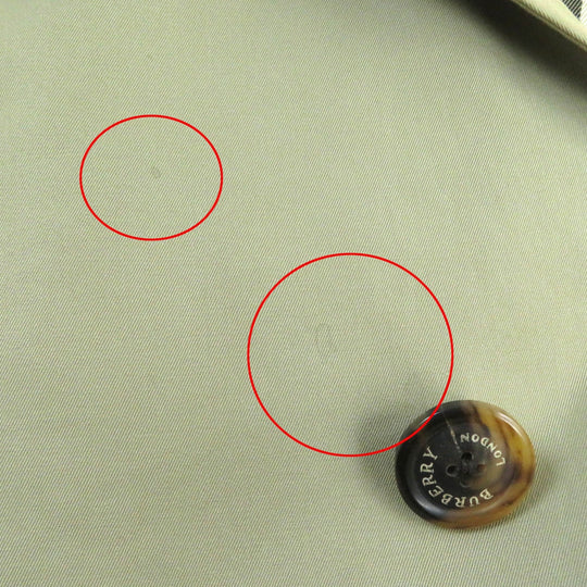 BURBERRY LONDON Stainless collar coat Outer: 100% cotton, Lining: cotton, Sleeve lining: polyester khaki mens 165-4 Used Authentic