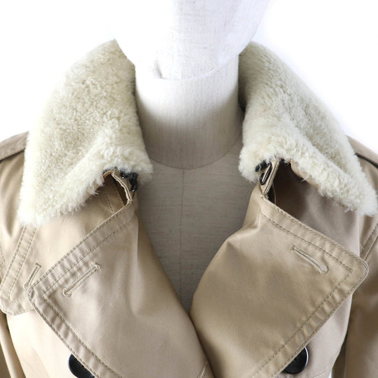 COACH trench coat F76255 Outer: 68% cotton, Outer: 32% polyester, Lining: 100% polyester, Liner: 55% wool, Liner: 23% polyester beige Women XSP Used Authentic