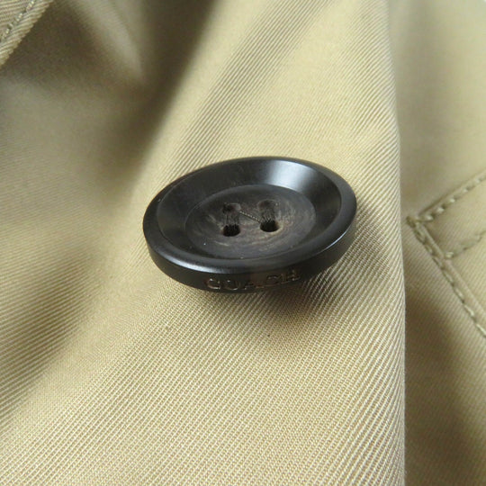 COACH trench coat F76255 Outer: 68% cotton, Outer: 32% polyester, Lining: 100% polyester, Liner: 55% wool, Liner: 23% polyester beige Women XSP Used Authentic