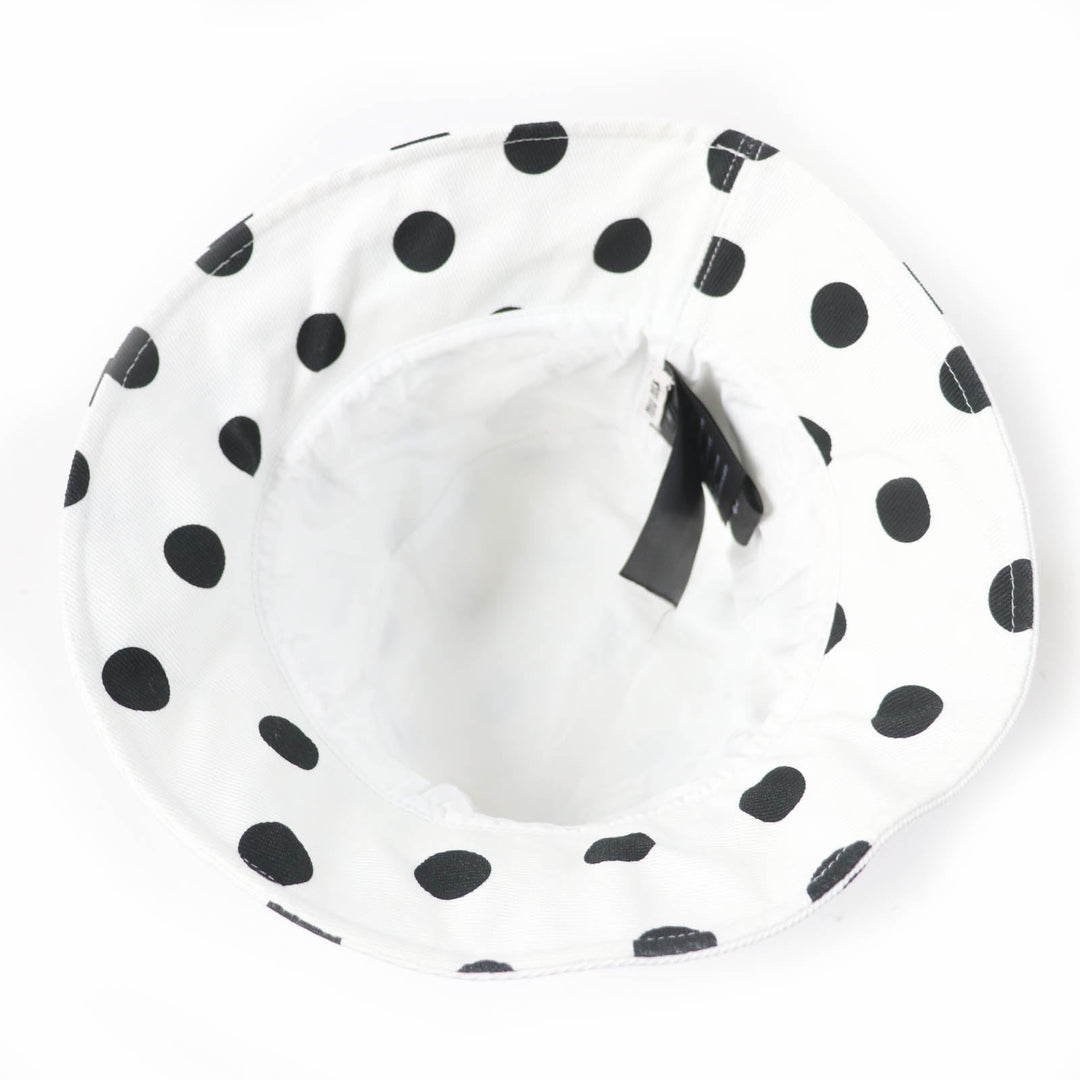 MIUMIU hat 5HC196 Main: 100% cotton, Lining: 57% polyester, Lining: 43% acetate White black Women Used Authentic