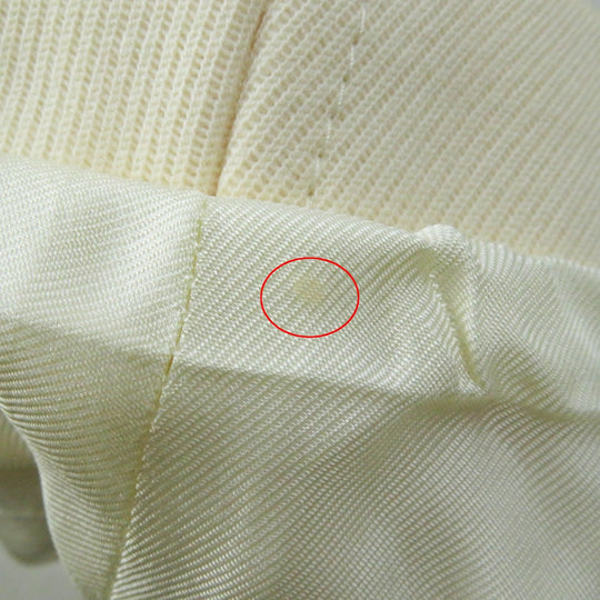 HERMES Other outerwear Outer: 95% wool, Outer: 5% cashmere, Lining: 65% rayon, Lining: 35% silk, Part: sheepskin Ivory beige Prefall collection Women 36 Used Authentic