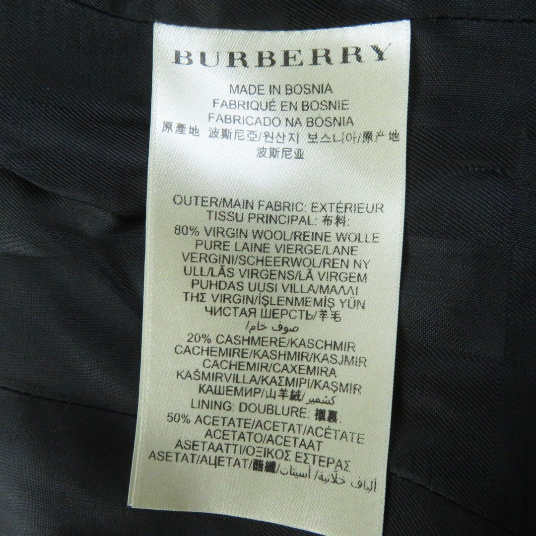 BURBERRY LONDON trench coat 3884842 Outer: 80% wool, Outer: 20% cashmere, Lining: 50% acetate, Lining: 50% viscose (rayon) black Women 38 Used Authentic