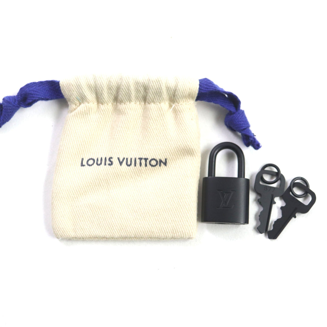 LOUIS VUITTON Tote Bag M57308 Main: Leather black Take Off LV Aerogram mens Used Authentic