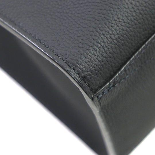 LOUIS VUITTON Tote Bag M57308 Main: Leather black Take Off LV Aerogram mens Used Authentic