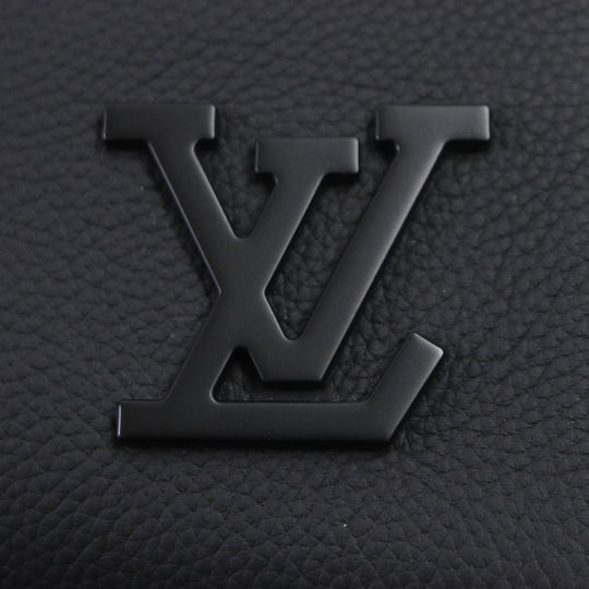 LOUIS VUITTON Tote Bag M57308 Main: Leather black Take Off LV Aerogram mens Used Authentic