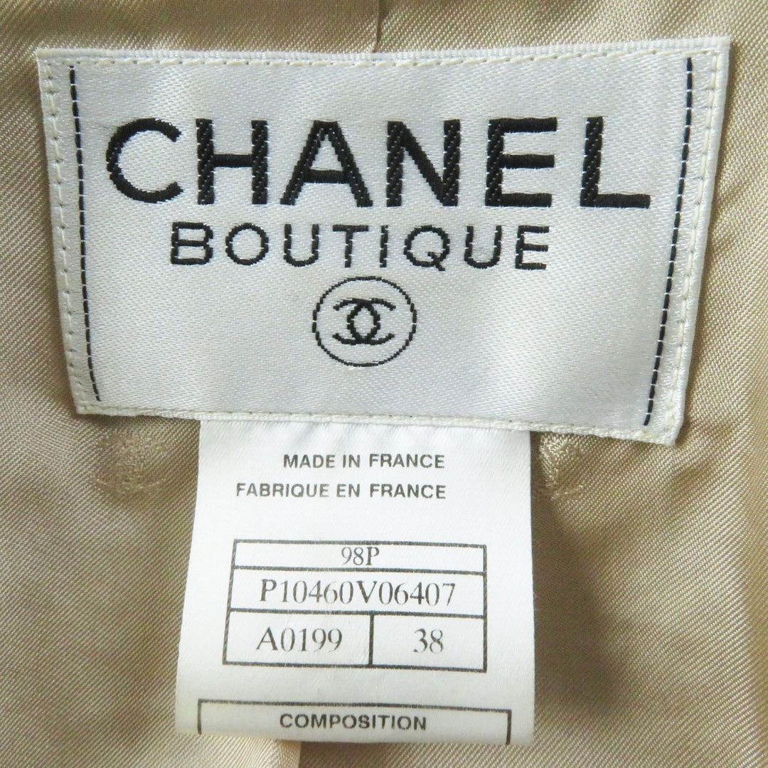 CHANEL setup 98P P10460 Outer material: 49% wool, 23% cotton, 11% silk, 8% acrylic, 5% nylon Multi Women 38 Used Authentic