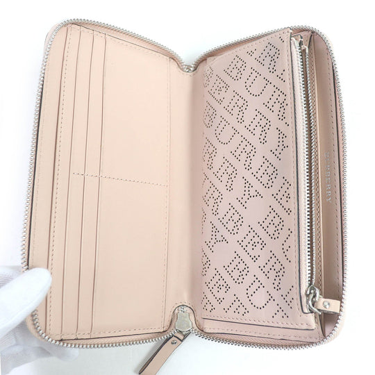 BURBERRY Long Wallet Purse Main: Leather Light pink Women Used Authentic