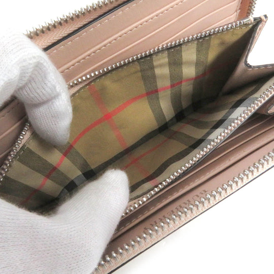 BURBERRY Long Wallet Purse Main: Leather Light pink Women Used Authentic