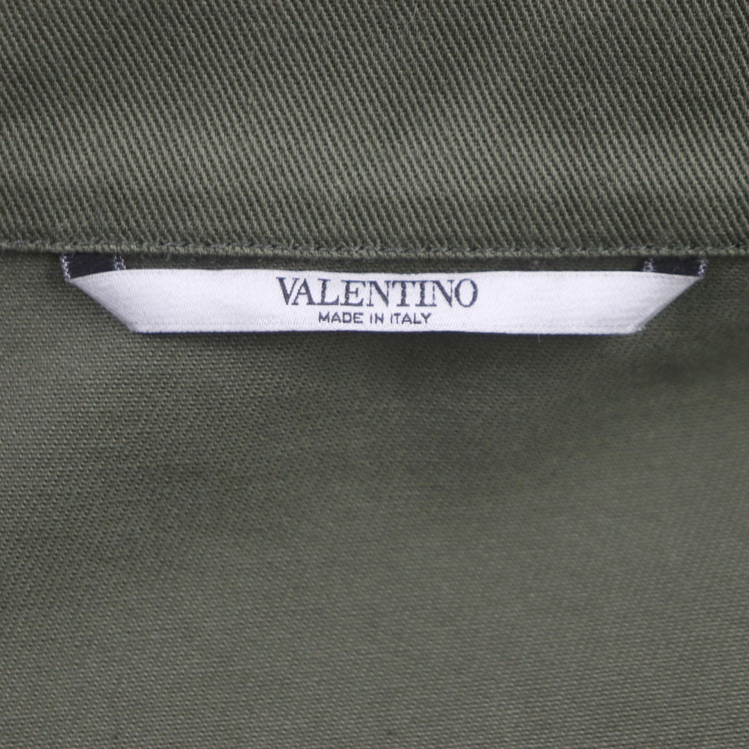VALENTINO Military jacket QV3ABA101AX Outer: 100% cotton, Part: 100% polyester, Part: 100% cotton khaki mens 50 Used Authentic