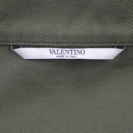 VALENTINO Military jacket QV3ABA101AX Outer: 100% cotton, Part: 100% polyester, Part: 100% cotton khaki mens 50 Used Authentic