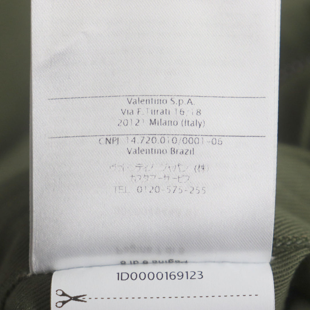 VALENTINO Military jacket QV3ABA101AX Outer: 100% cotton, Part: 100% polyester, Part: 100% cotton khaki mens 50 Used Authentic