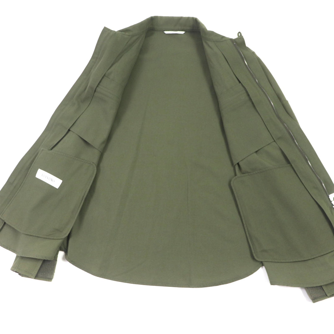 VALENTINO Military jacket QV3ABA101AX Outer: 100% cotton, Part: 100% polyester, Part: 100% cotton khaki mens 50 Used Authentic