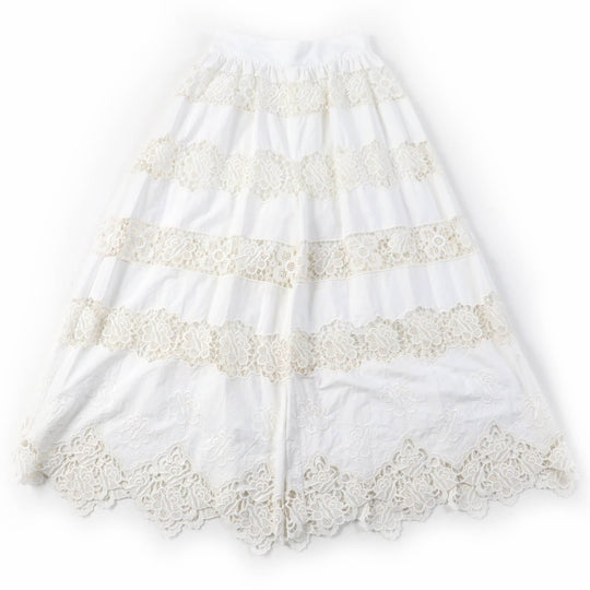 DOLCE&GABBANA Wide pants Main: 90% cotton, Main: 10% polyester, Lining: 100% cotton white Women 40 Used Authentic