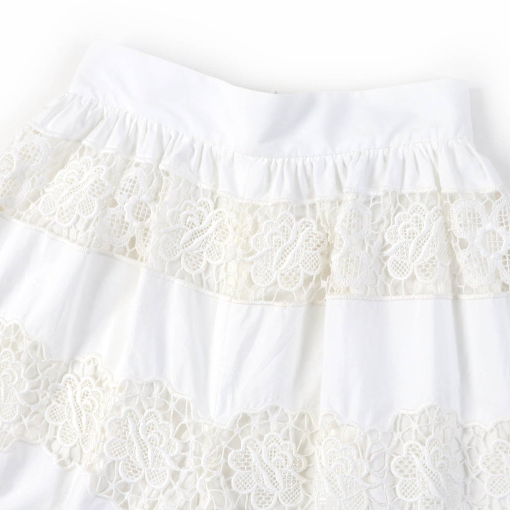 DOLCE&GABBANA Wide pants Main: 90% cotton, Main: 10% polyester, Lining: 100% cotton white Women 40 Used Authentic