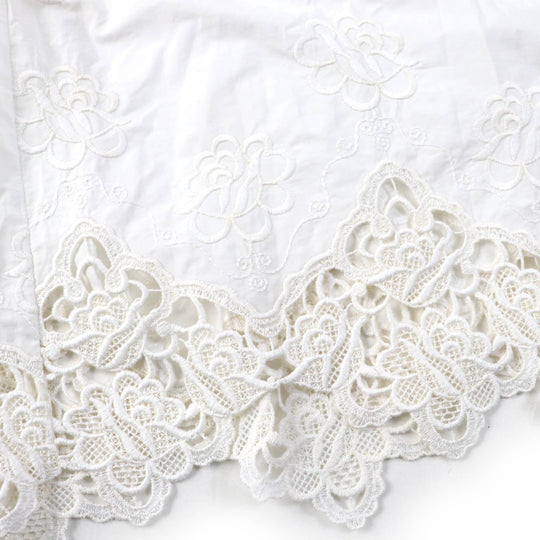 DOLCE&GABBANA Wide pants Main: 90% cotton, Main: 10% polyester, Lining: 100% cotton white Women 40 Used Authentic