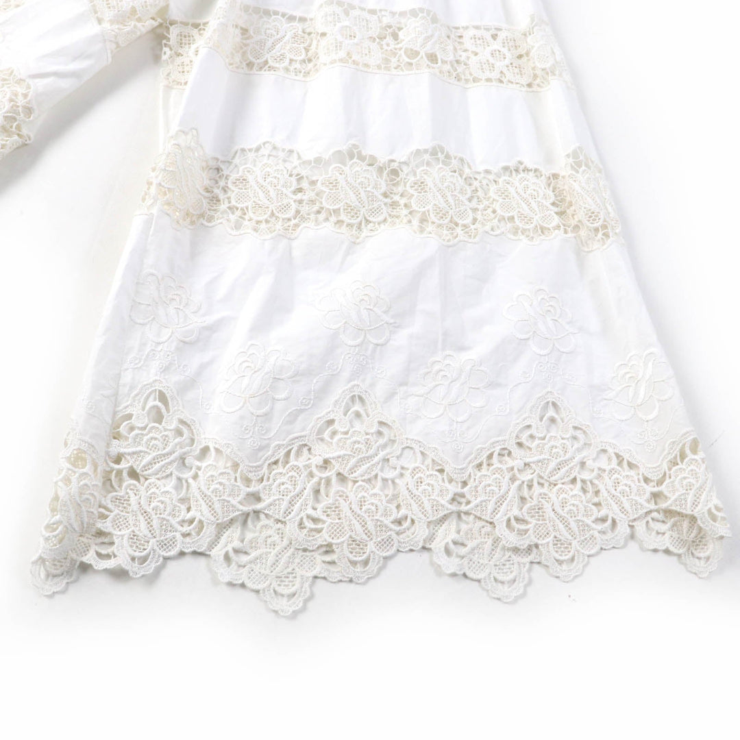 DOLCE&GABBANA Wide pants Main: 90% cotton, Main: 10% polyester, Lining: 100% cotton white Women 40 Used Authentic