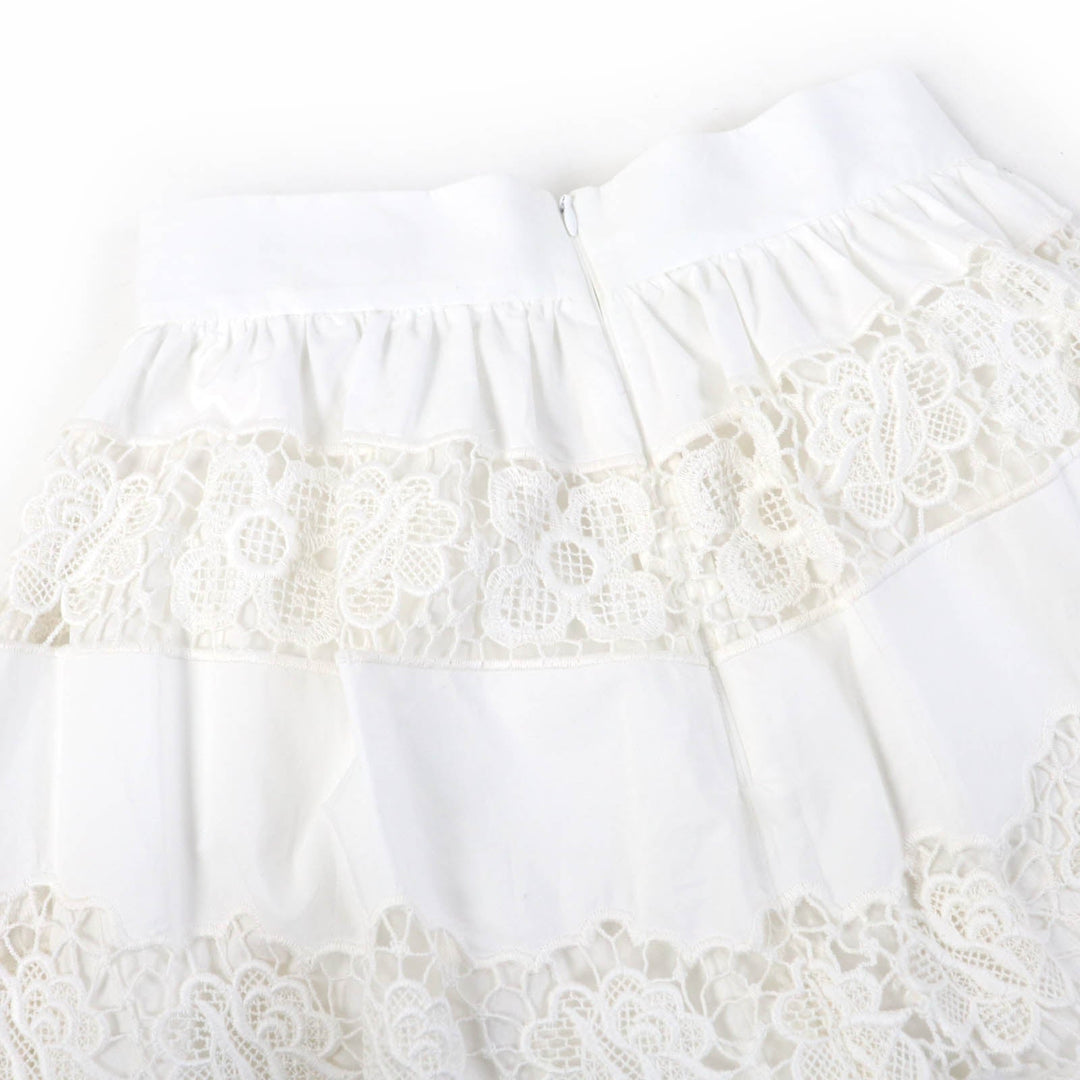 DOLCE&GABBANA Wide pants Main: 90% cotton, Main: 10% polyester, Lining: 100% cotton white Women 40 Used Authentic