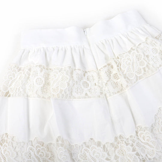 DOLCE&GABBANA Wide pants Main: 90% cotton, Main: 10% polyester, Lining: 100% cotton white Women 40 Used Authentic