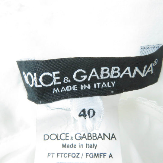 DOLCE&GABBANA Wide pants Main: 90% cotton, Main: 10% polyester, Lining: 100% cotton white Women 40 Used Authentic