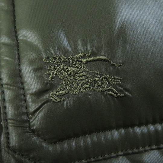 BURBERRY BLUE LABEL Down jacket FCF14-532-72 Outer: 100% nylon, Filling: 80% down, Filling: 20% feather, Lining: nylon, Lining: polyester khaki Women 40 Used Authentic