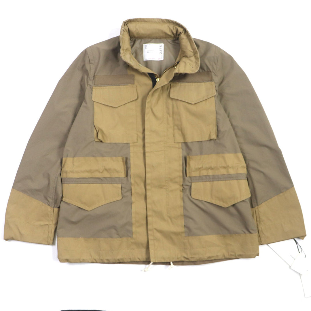 Sacai Jacket 20-02215M Main: 100% polyester, Part: 100% cotton beige M65 Remake Military Jacket mens 1 Used Authentic
