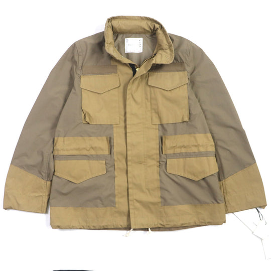 Sacai Jacket 20-02215M Main: 100% polyester, Part: 100% cotton beige M65 Remake Military Jacket mens 1 Used Authentic