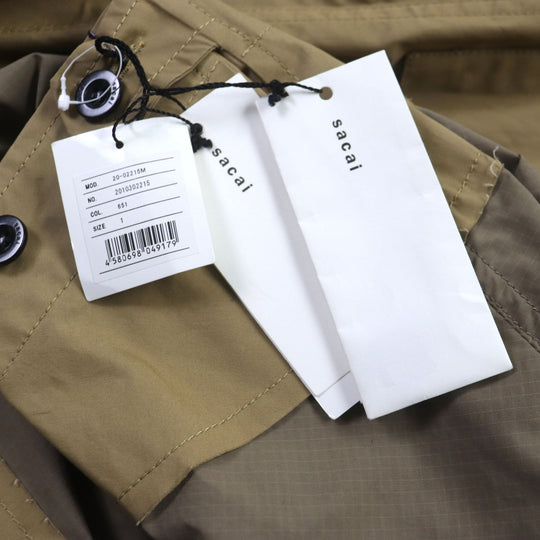 Sacai Jacket 20-02215M Main: 100% polyester, Part: 100% cotton beige M65 Remake Military Jacket mens 1 Used Authentic