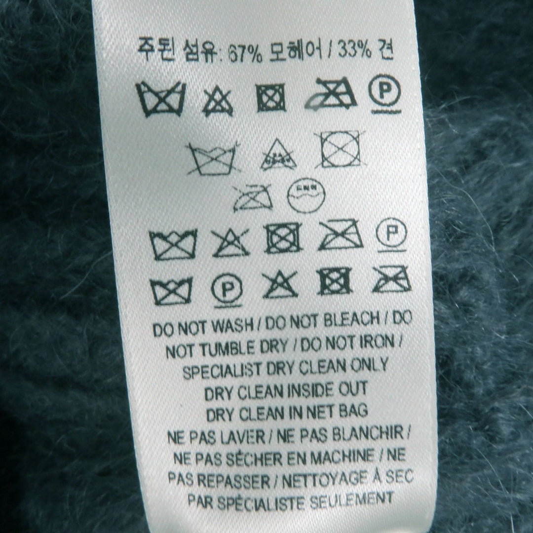 BURBERRY knit 8037217 Main: 67% mohair, Main: 33% silk Gray orange Women M Used Authentic