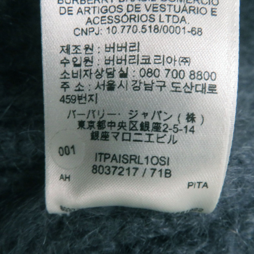 BURBERRY knit 8037217 Main: 67% mohair, Main: 33% silk Gray orange Women M Used Authentic