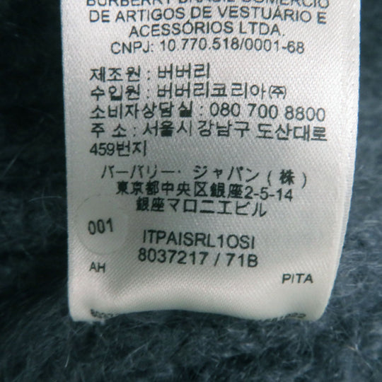 BURBERRY knit 8037217 Main: 67% mohair, Main: 33% silk Gray orange Women M Used Authentic