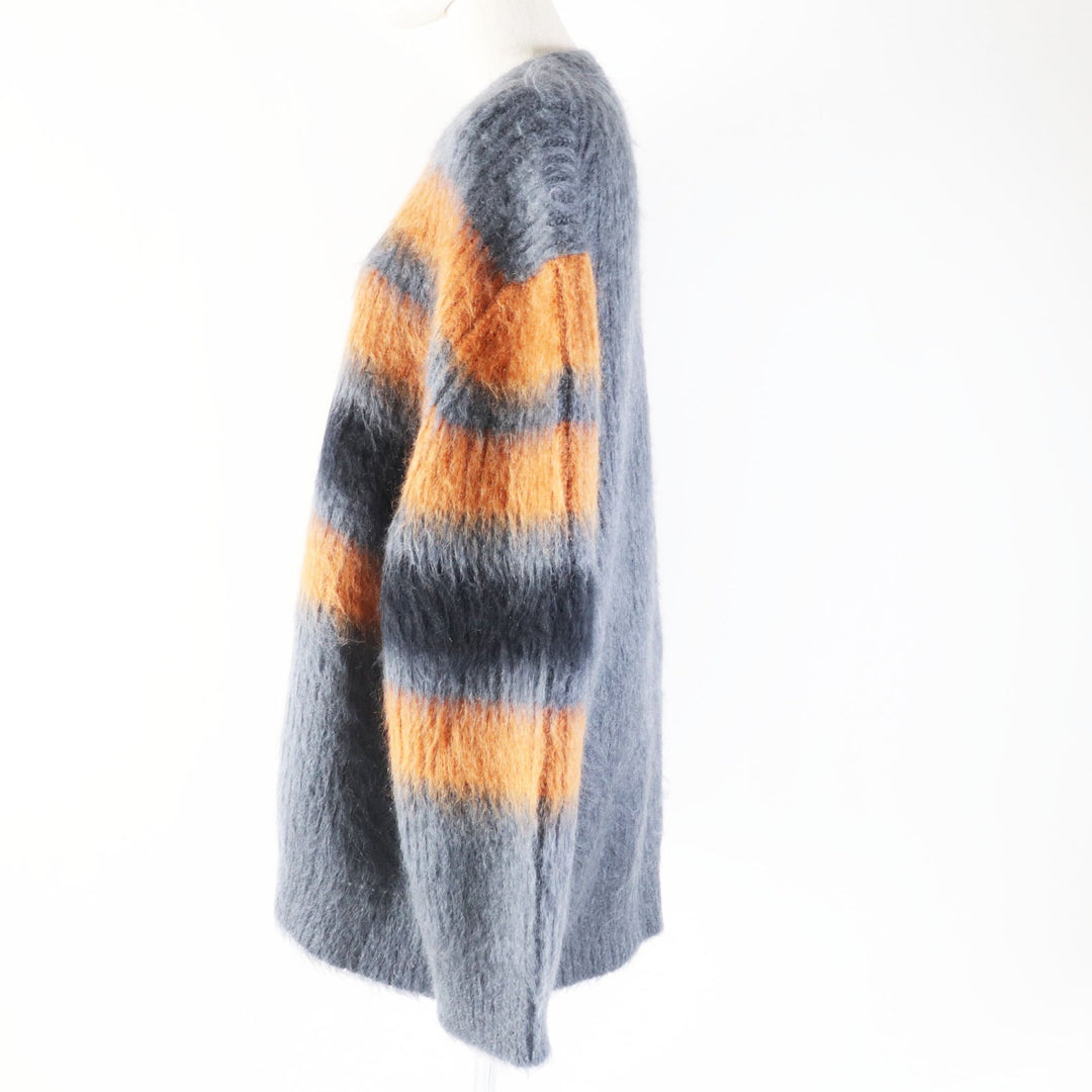 BURBERRY knit 8037217 Main: 67% mohair, Main: 33% silk Gray orange Women M Used Authentic