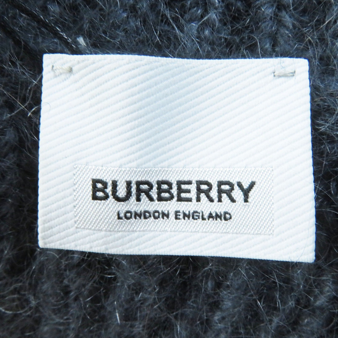 BURBERRY knit 8037217 Main: 67% mohair, Main: 33% silk Gray orange Women M Used Authentic