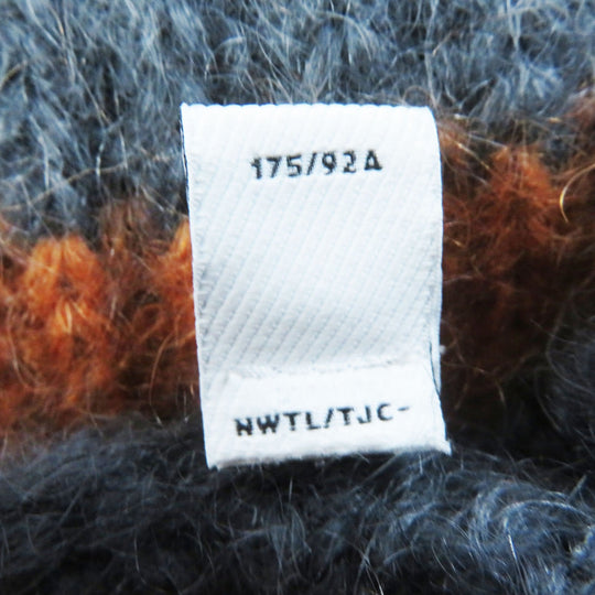 BURBERRY knit 8037217 Main: 67% mohair, Main: 33% silk Gray orange Women M Used Authentic