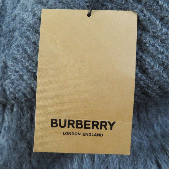BURBERRY knit 8037217 Main: 67% mohair, Main: 33% silk Gray orange Women M Used Authentic