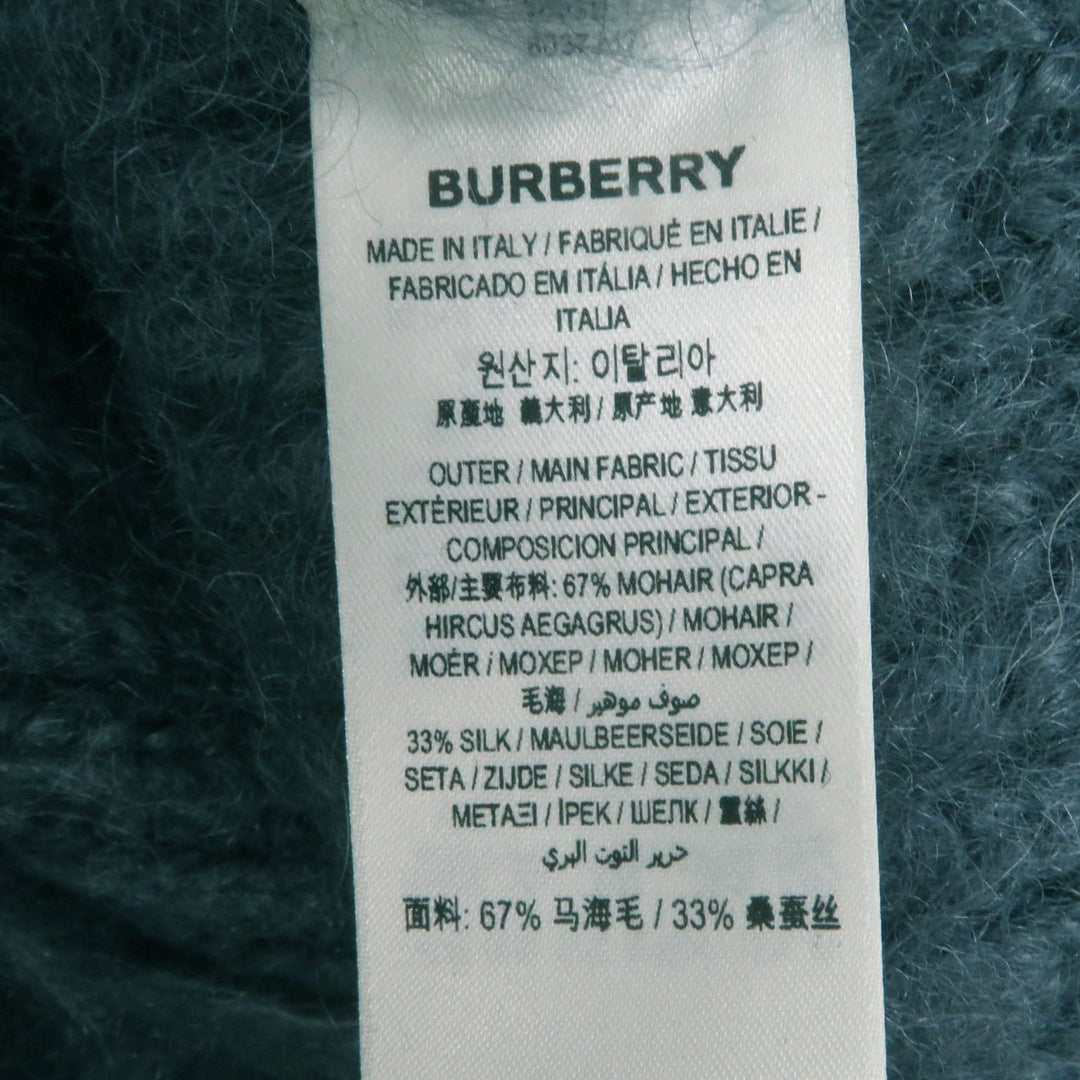 BURBERRY knit 8037217 Main: 67% mohair, Main: 33% silk Gray orange Women M Used Authentic